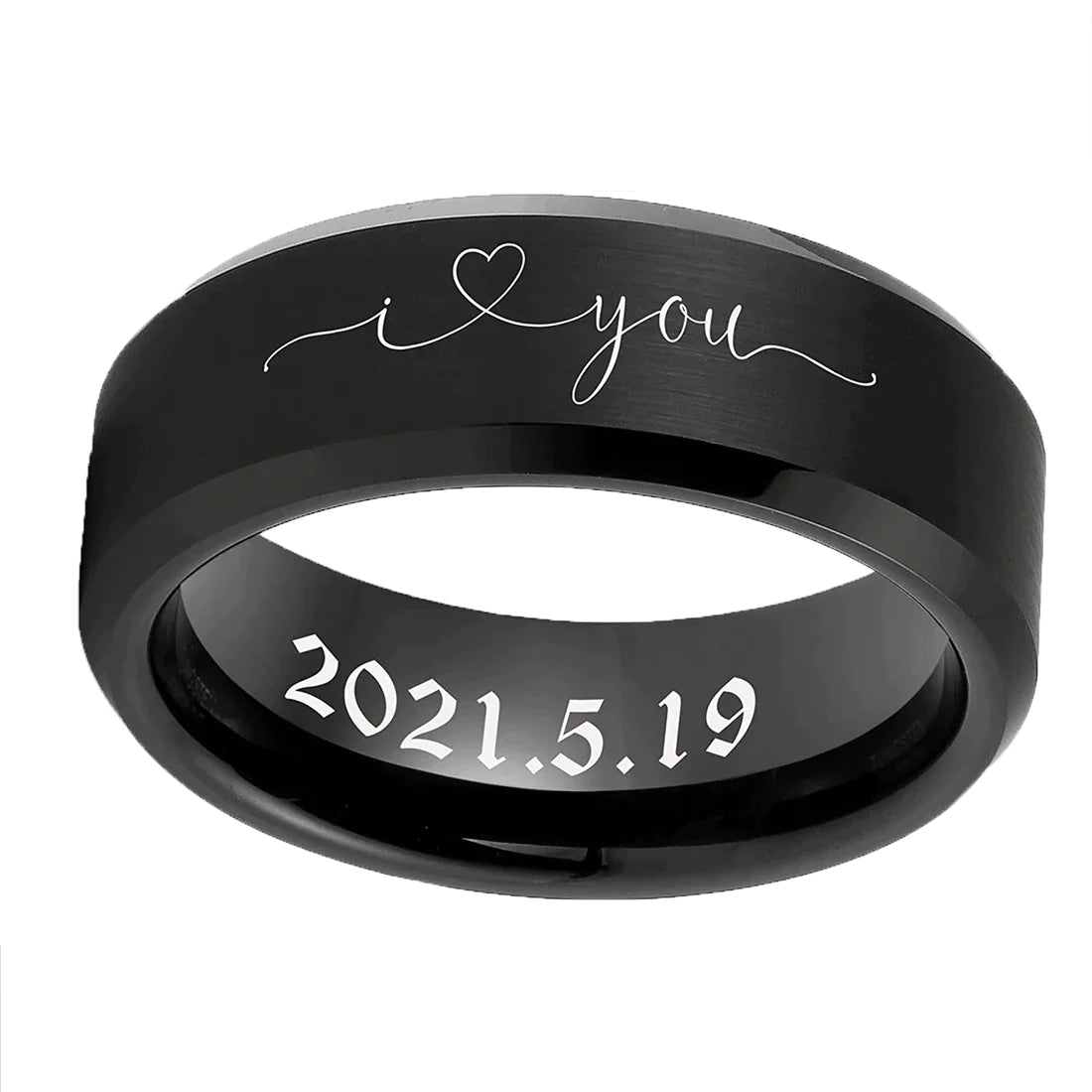 HIM Custom Tungsten Ring - Best gift for your loved one