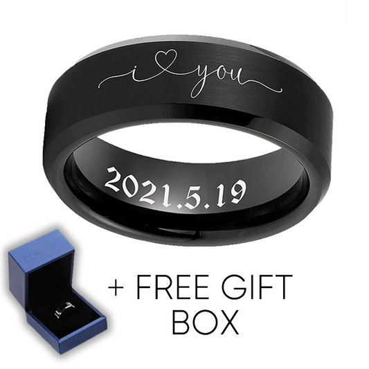 HIM Custom Tungsten Ring - Best gift for your loved one