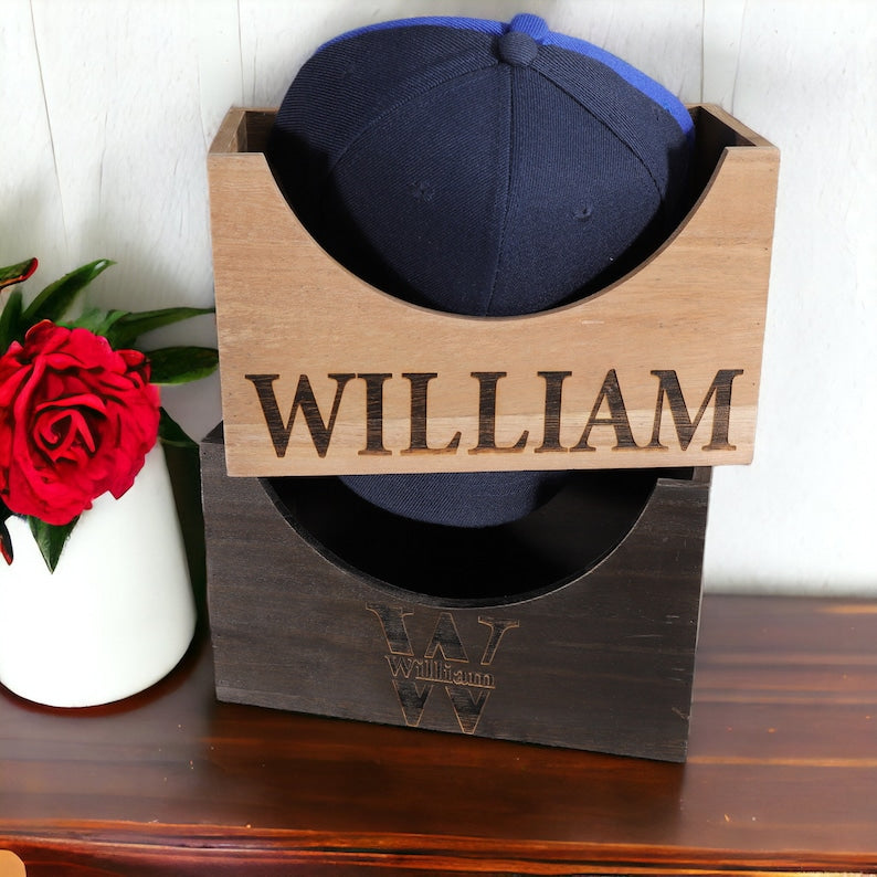 Exquisite Personalized Wooden Hat Holder – The Perfect Gift for Every Occasion